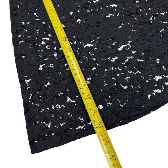 NWT Floral Lace Mini Dress Sz.L Black Sheer Goth Festival Y2K Beach Cover-Up - Picture 10 of 12